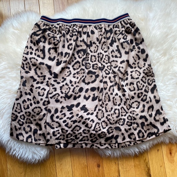 Joe Fresh High Waist Leopard Skirt - Picture 1 of 5